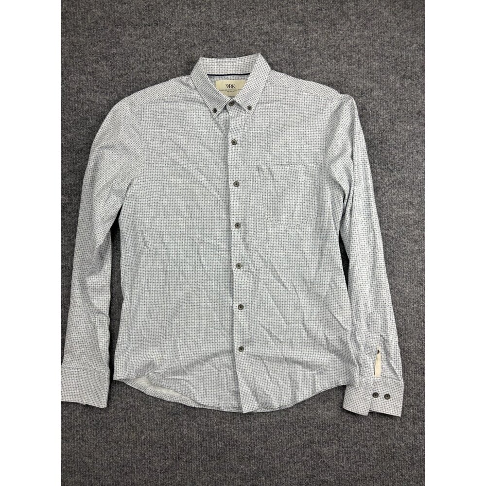 WRK The Re-Worked Shirt Men's Small Blue Long Sleeve Long Sleeve